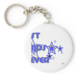 Best Friends Forever Blue Yellow Stars Part 2 Keychain