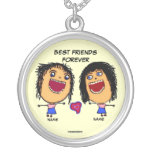 Best Friends Forever Cartoon Pendants