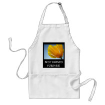 BEST FRIENDS FOREVER! Gifts Apron Poppy Flowers