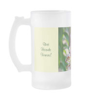 Best Friends Forever! Glass Mug gifts Pink Lilies
