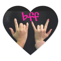 Best Friends Forever Heart Sticker
