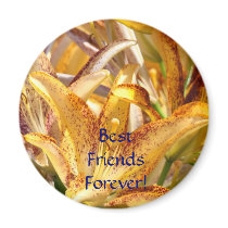 Best Friends Forever! magnet Orange Lily Flowers