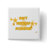 Best Friends Forever Orange Yellow Stars Pinback Button