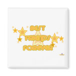 Best Friends Forever Orange Yellow Stars magnets