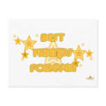 Best Friends Forever Orange Yellow Stars Post Cards