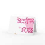 Best Friends Forever Pink Lt Hearts Part 1 Card