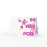Best Friends Forever Pink Yellow Stars Part 1 Card