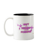 Best Friends Forever Purple Yellow Stars Mug