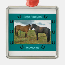 Best Friends horse lovers ornament