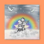 Best Friends in Heaven Fridge Magnets