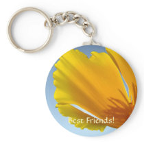 BEST FRIENDS Keychain Poppy Flower Key chains
