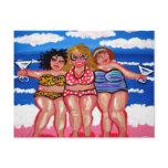 Best Friends Martini Beach Divas Post Card
