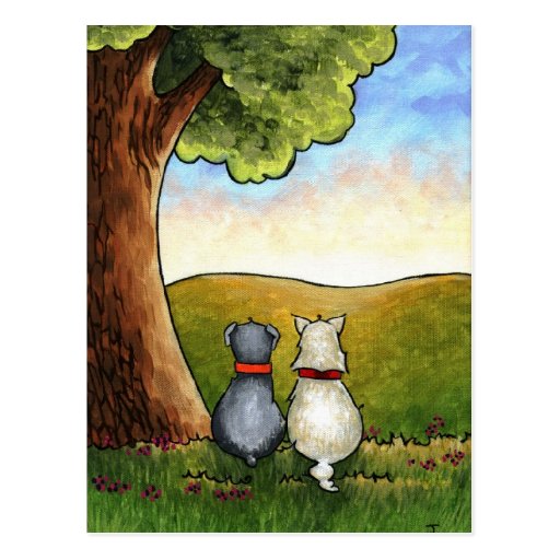 Best-friends postcard