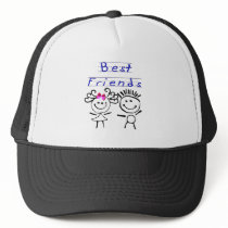 Best friends stick figure