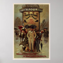 Best Galoshes Rubber Boots. Russian-American 1900 Posters