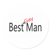 Best Gay Man Wedding Stickers