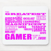 Best Girls Gamers Birthdays : Pink Greatest Gamer Mousepads