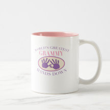 Best Grammy Hands Down T-shirt Coffee Mugs