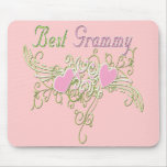 Best Grammy Swirling Hearts Mouse Mat
