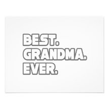 Best Grandma Ever Personalized Invitation