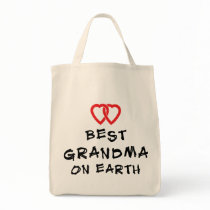 Best Grandma On Earth Tote Bags