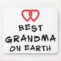 Best Grandma On Earth Mouse Pads