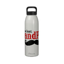 Best Grandpas Have Moustaches Water Bottle