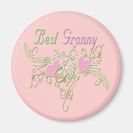 Best Granny Swirling Hearts Magnet