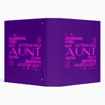 Best & Greastest Aunties & Aunts : Qualities 3 Ring Binder