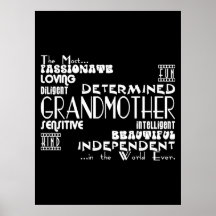 Best & Greastest Grandmothers & Grandmas Qualities Poster