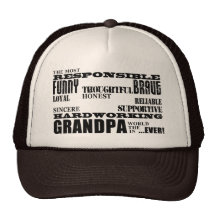 Best & Greatest Grandfathers & Grandpas Qualities Mesh Hat