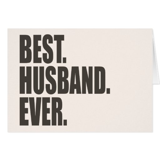 Best. Husband. Ever. Card