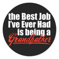 Best Job is Being a Grandfather Sticker