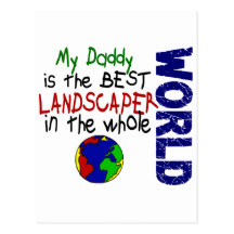 Best Landscaper In World 2 (Daddy) Postcards