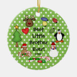 Best Little Brother Ever Christmas Ornament