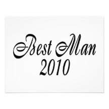 Best Man 2010 Custom Invite