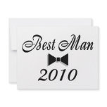 Best Man 2010 Custom Invitations