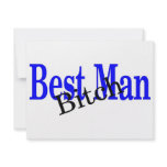 Best Man Bitch Custom Invite