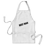 Best Man Bold Black Apron