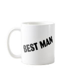 Best Man Bold Black Coffee Mug