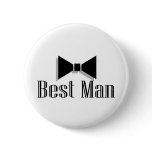 Best Man (Bow Tie 2) Button