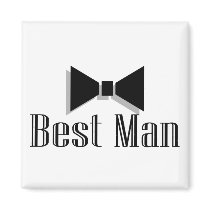 Best Man (Bow Tie 2) Fridge Magnets