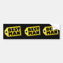 Best Man Bumper Sticker