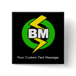 Best Man Button, Custom Text buttons