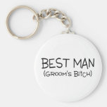 Best Man Grooms Bitch Black Key Chain