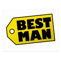 Best Man Postcard