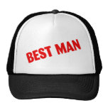 Best Man Red Hats