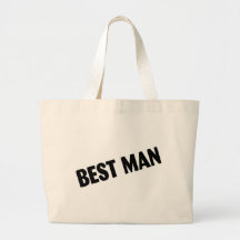 Best Man Wedding Black Tote Bag