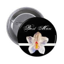 Best Man Wedding ID Badge Buttons