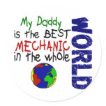 Best Mechanic In World 2 (Daddy) Round Stickers